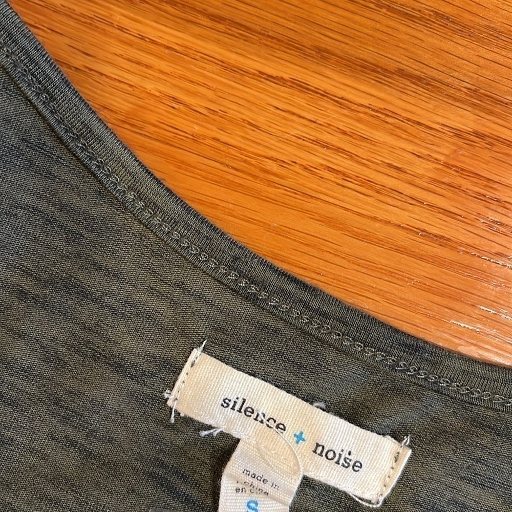 Minimalist Gray Maxi Dress Side Slit Cinched Waist Capsule Chic - Picture 7 of 9